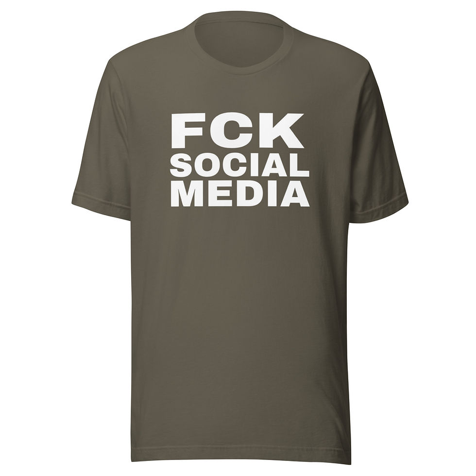 Thumbnail: Unisex t-shirt "FCK SOCIAL MEDIA"
