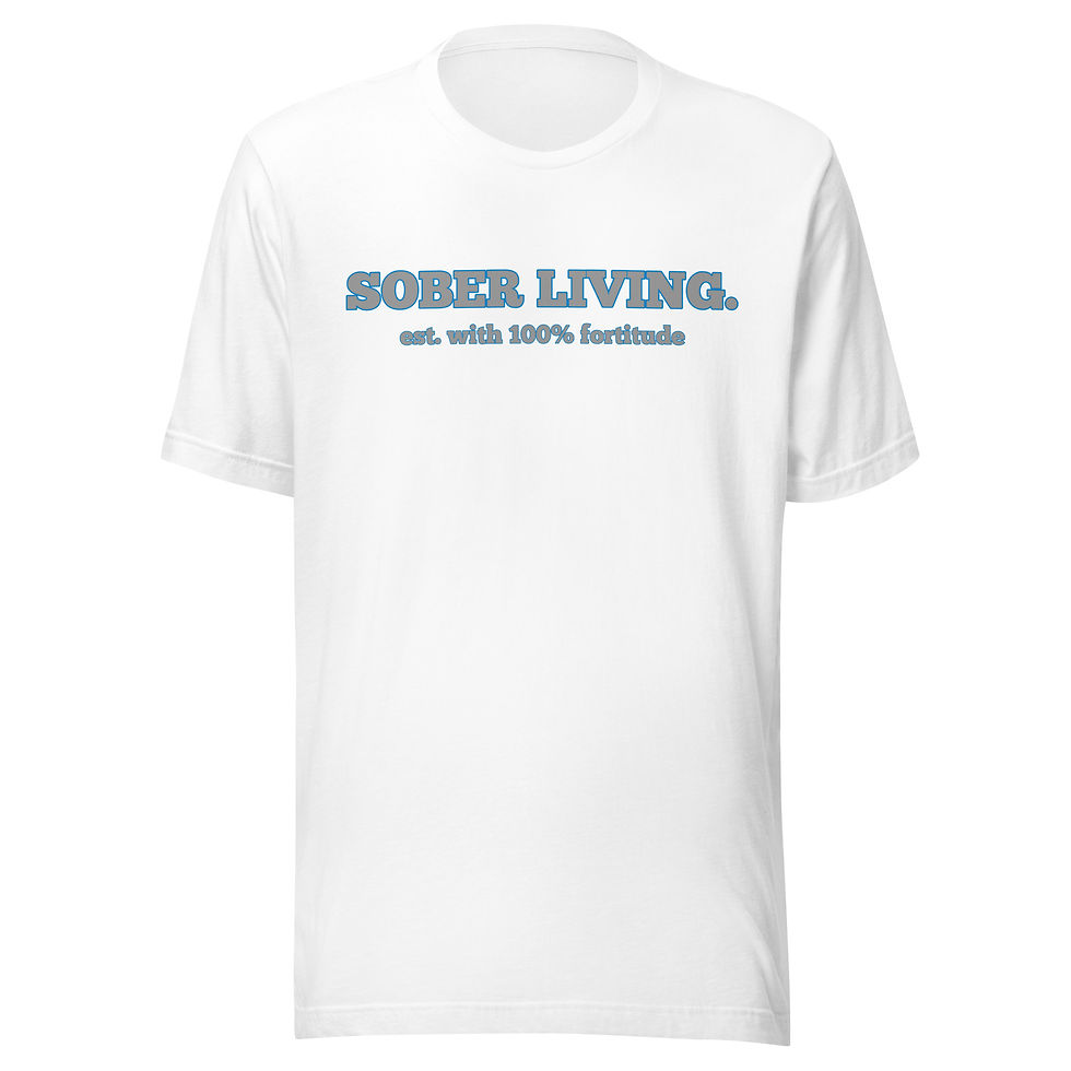 Thumbnail: Unisex t-shirt "SOBER LIVING"