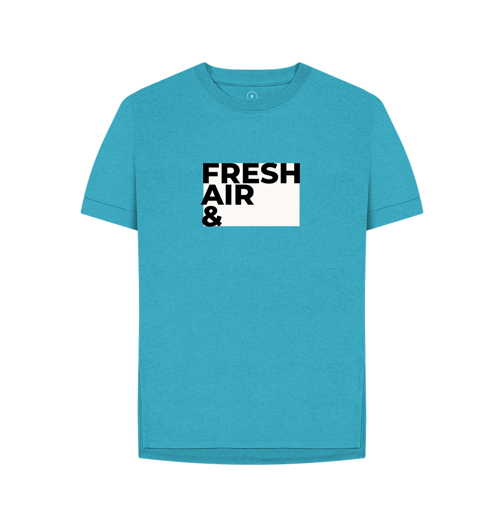 Thumbnail: 'Fresh Air And' Women's  Remill Relaxed Fit T-shirt