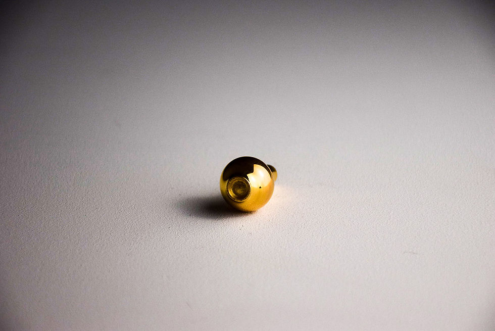 Thumbnail: No. BP107 Yuta Segawa Miniature pot "New Gold" Small