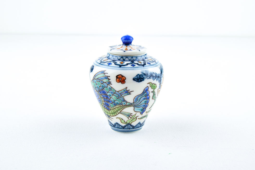 Thumbnail: P34 Miyu Kurihara × Yuta Segawa "Blue fish"Pot & Cover Large