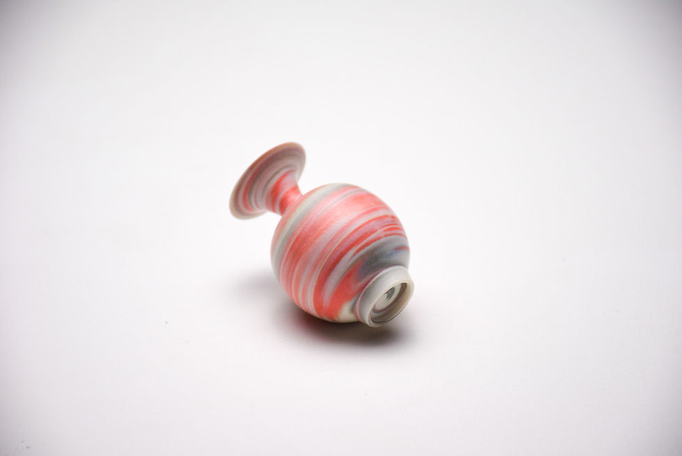 Thumbnail: No. CB137 Yuta Segawa "Marble" Miniature Pot Medium