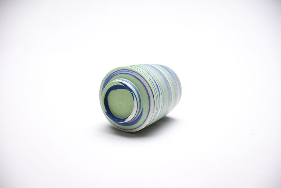 Thumbnail: No. CB198 Yuta Segawa "Marble" Miniature Pot Large