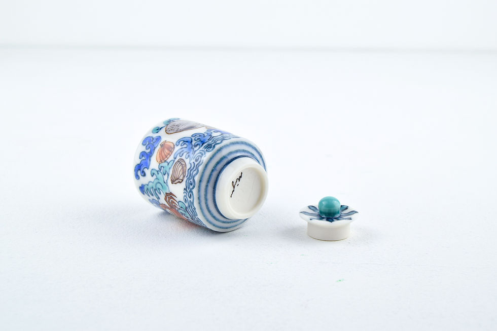 Thumbnail: P29 Miyu Kurihara × Yuta Segawa "Bird on the rock"Pot & Cover Medium