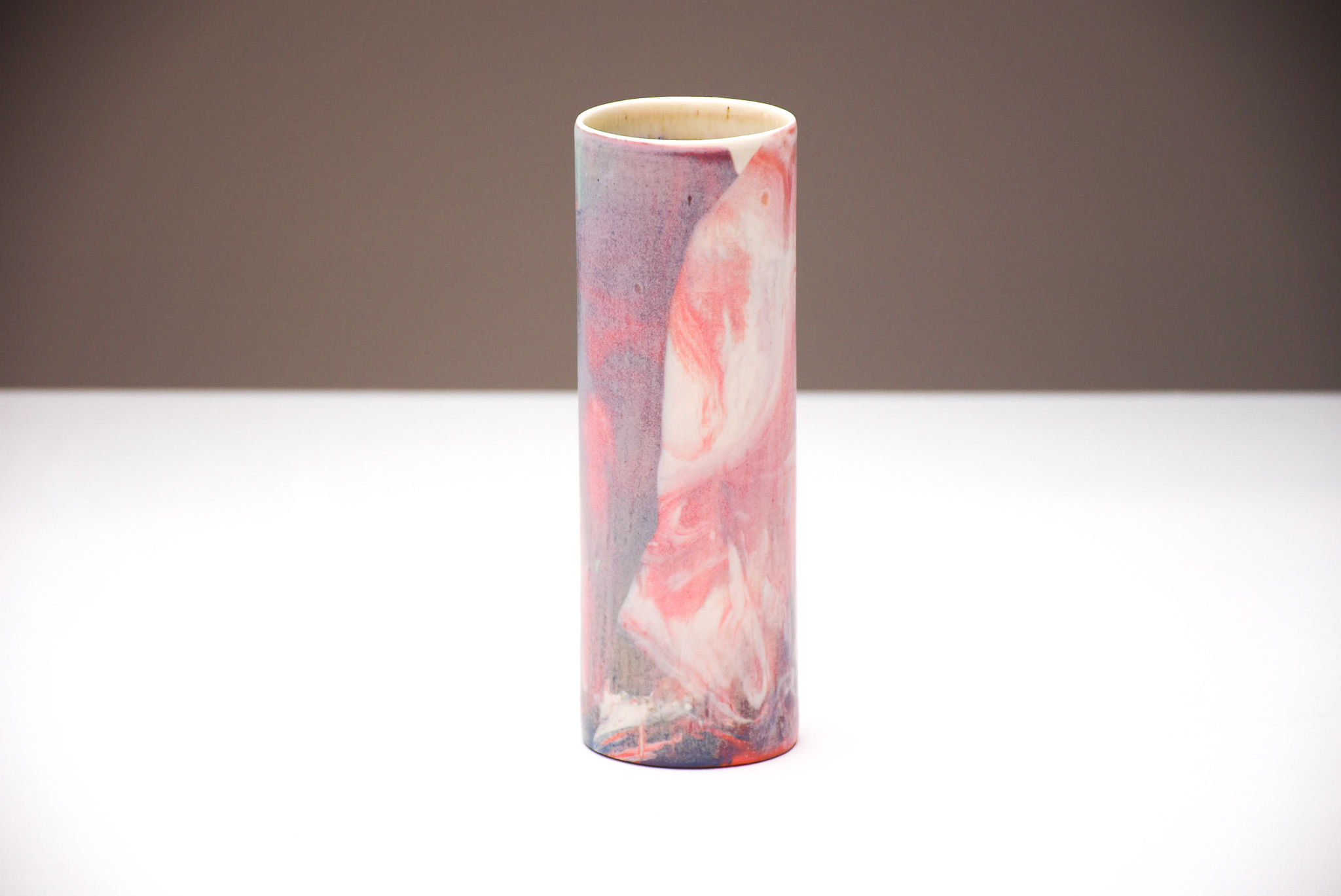 No. CA05 SGW Lab Marbled Cylinder Vase Large