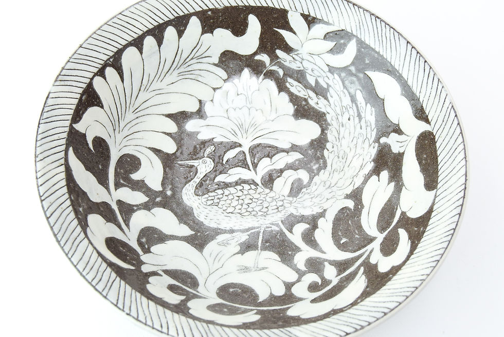 Thumbnail: Large bowl No.2 Miyu Kurihara x Yuta Segawa "Peacock"
