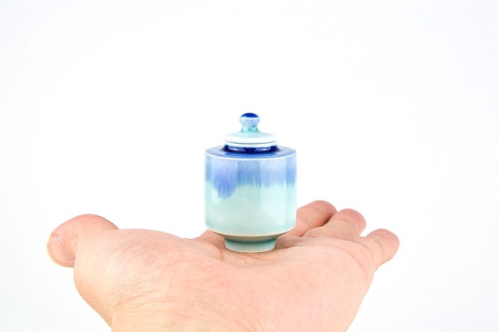 Thumbnail: No. E62 Yuta Segawa Miniature Pot & Cover  Medium