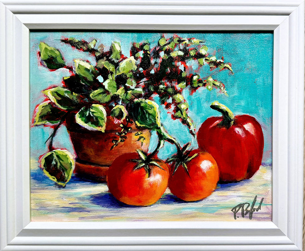 #5 Veggies and Plant available at Okotoks Art Gallery