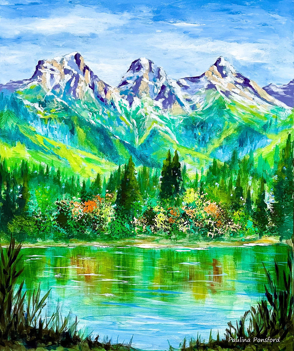 #2 Three Sisters in Summer - Okotoks Art Gallery