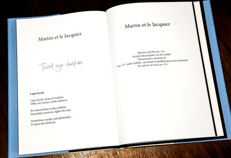 Poem associated with Martin artwork by Laurence Le Constant.