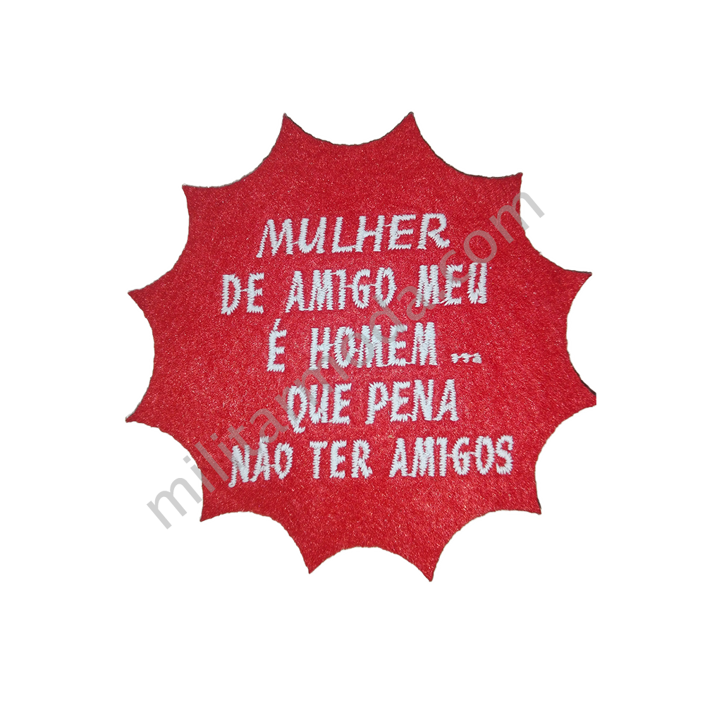 Emblema mulher de amigo