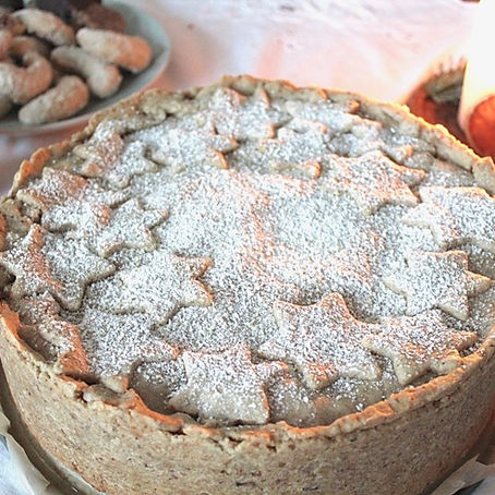 Gedeckter Apfelkuchen