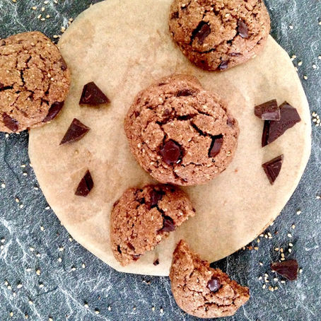 Schnelle Sesam-Schoko-Cookies