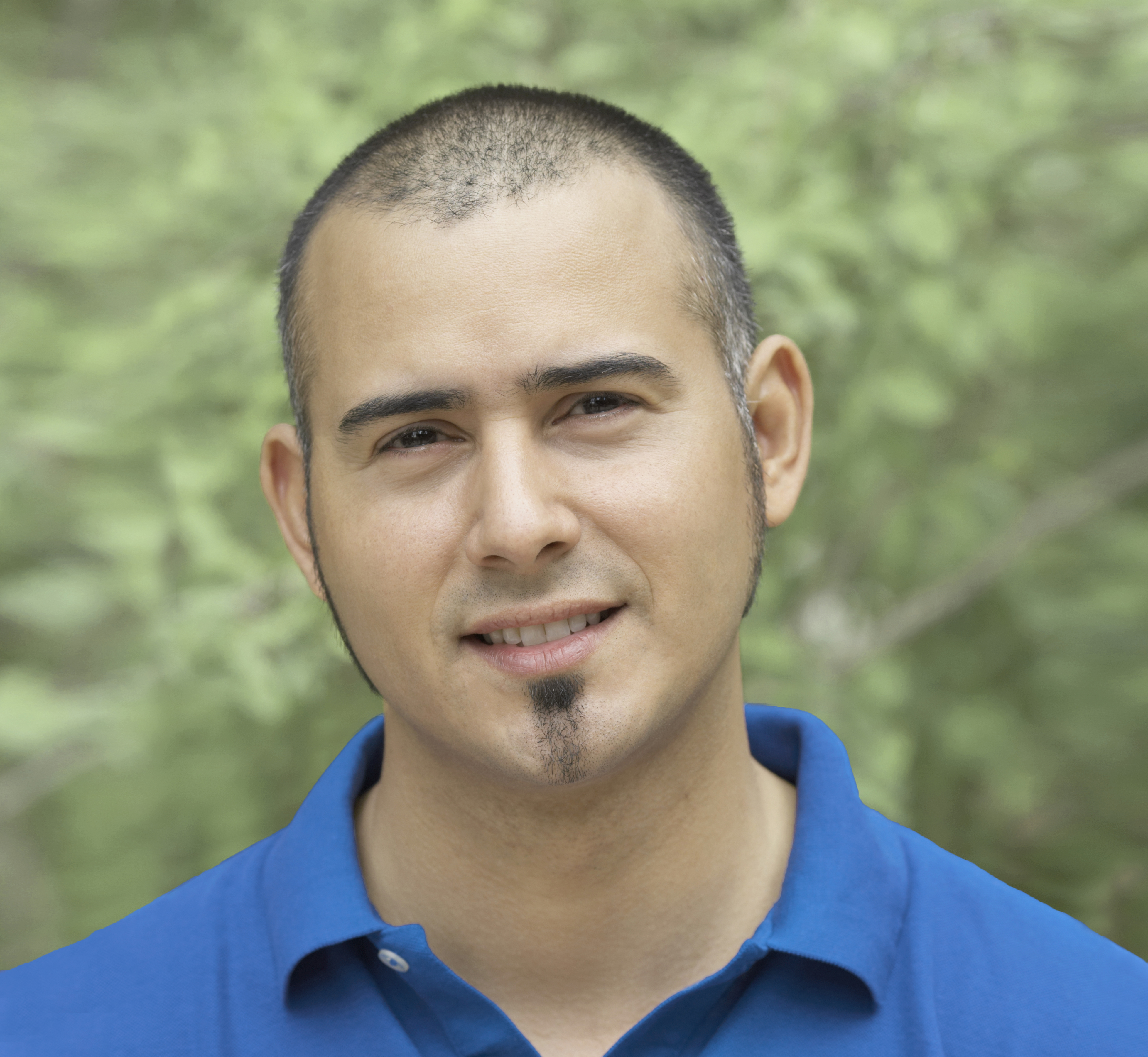 Man in Blue Shirt