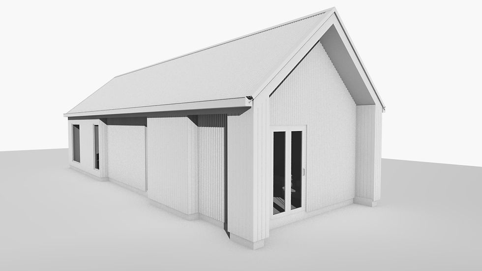 barn house render