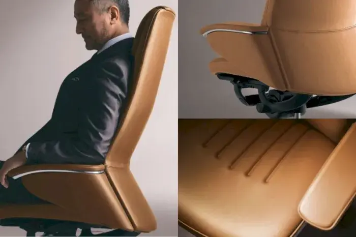 Legender ergonomic executive chair helps maintain correct posture, reduce spinal pressure, increase concentration and leadership performance