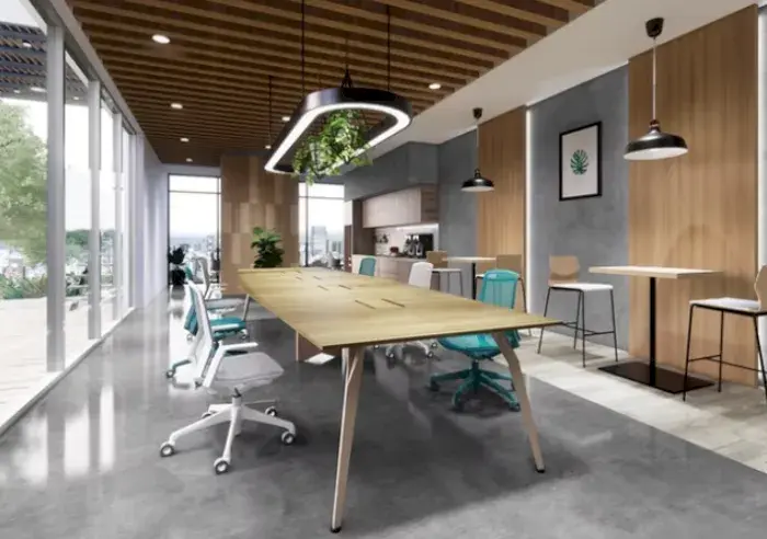 Meeting room chairs need to harmonize with the space, ensure comfort, appropriate size, and be made of durable materials to enhance work efficiency.