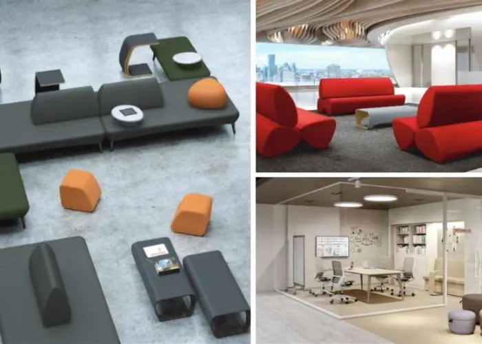 Arranging suitable sofas for each space helps optimize functionality, enhance the experience, and create consistency for the modern office.
