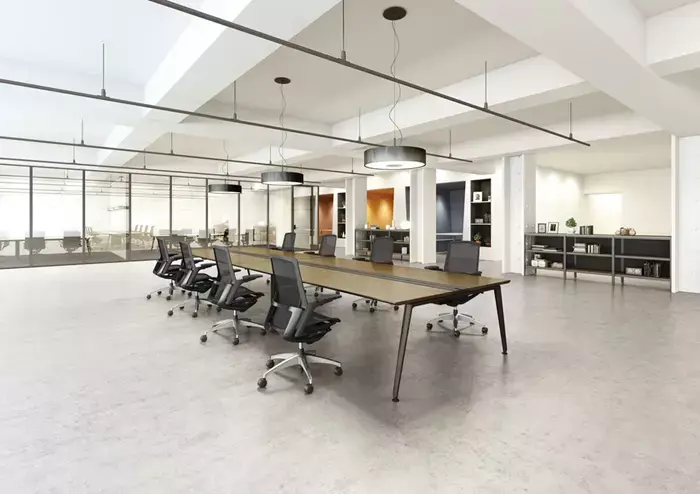 With its elegant design and smart cable management system, the Precede desk is ideal for creating a high-class executive workspace.