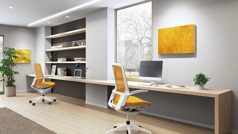 The Finora chair is the result of a collaboration between Okamura and Italdesign (Italy).