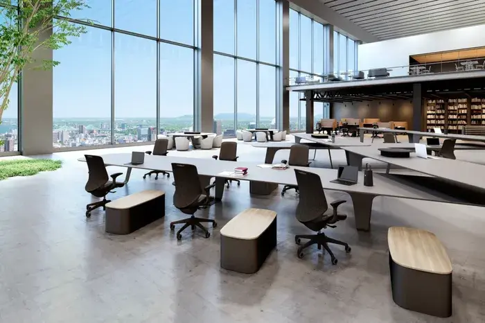 With minimalist lines, the Sphere chair not only delivers comfort and aesthetic appeal but also reflects Okamura’s commitment to global sustainability trends.