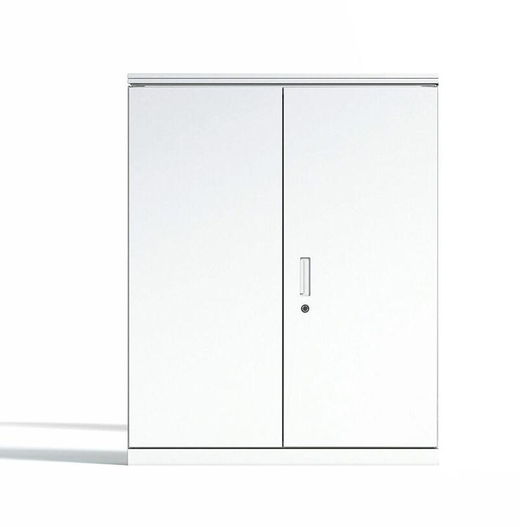 Office cabinets with 2 doors are often used to store documents, personal items, or business belongings