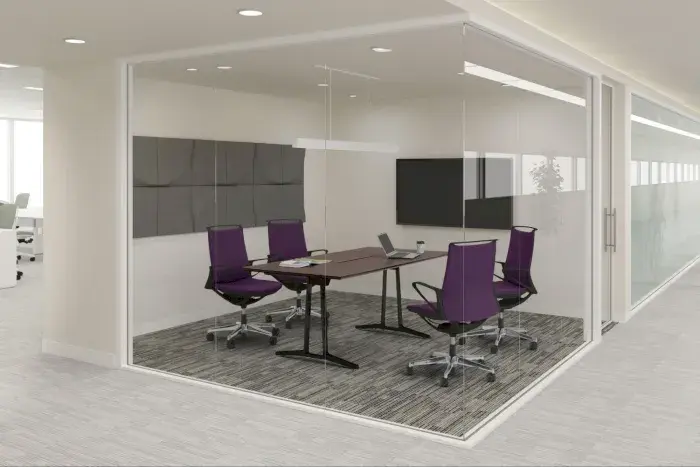 Plimode meeting chairs offer great versatility and are often used in modern private meeting rooms.