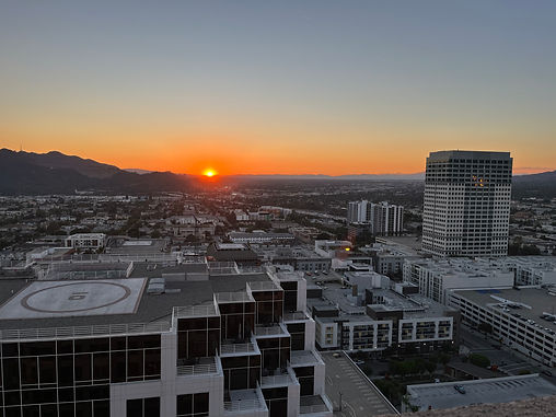 Sunrise over Glandale California