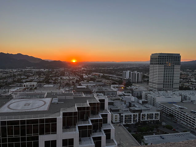 Sunrise over Glandale California