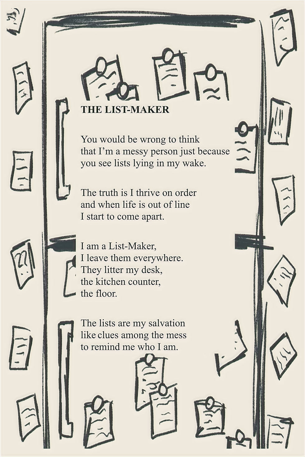The List-Maker poem