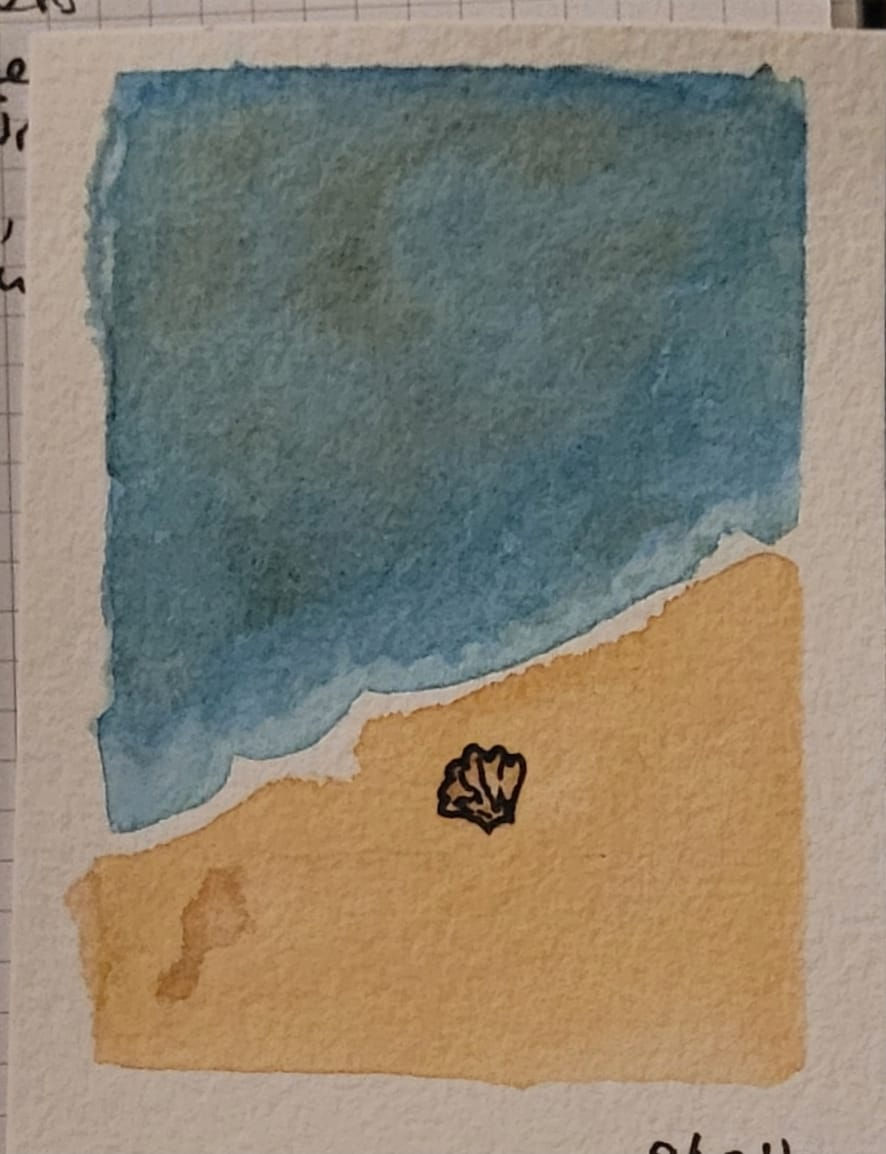 Beach watercolor