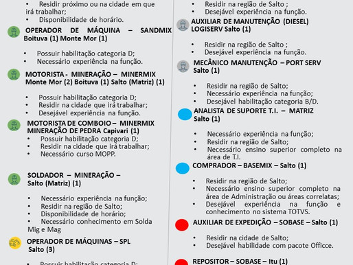 VAGAS GRUPO BASE