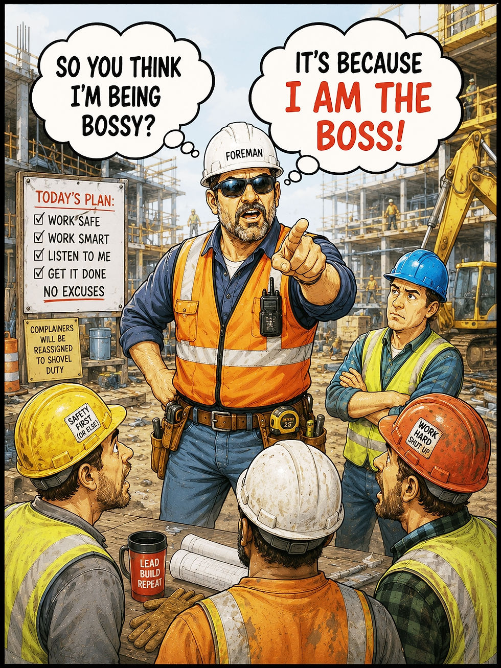 If you think Im being bossy, Foreman