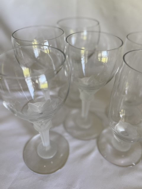 Thumbnail: VINTAGE TIFFIN-FRANCISCAN ART DECO FROSTED STEM SET, SET OF 12