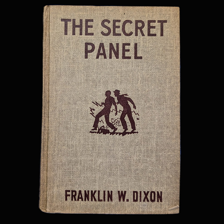 This is a picture of the Hardy Boys Book 25 The Secret Panel (Brown): The Hardy Boys Mystery