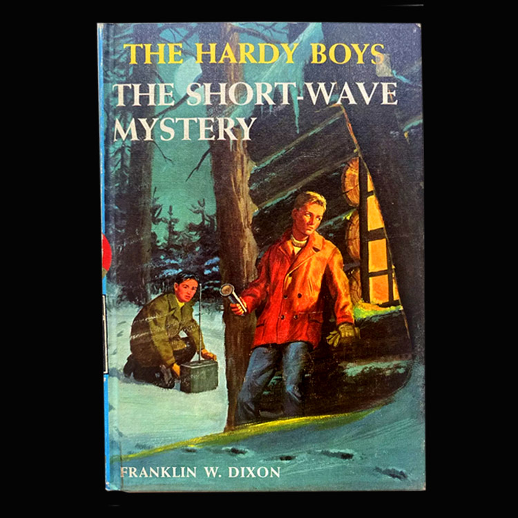This is a picture of the Hardy Boys Book 24 The Short Wave Mystery (1966): The Hardy Boys Mystery