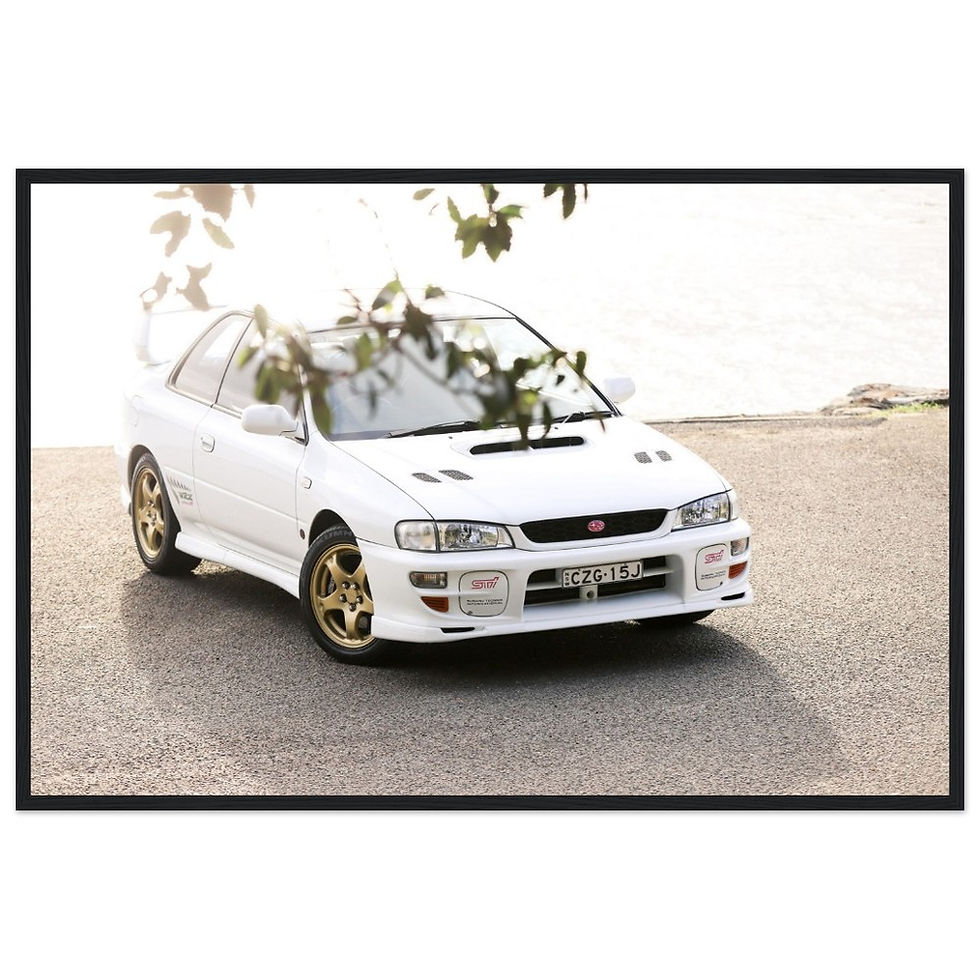 Thumbnail: Subaru Impreza WRX STi Coupe - Wooden Framed Poster