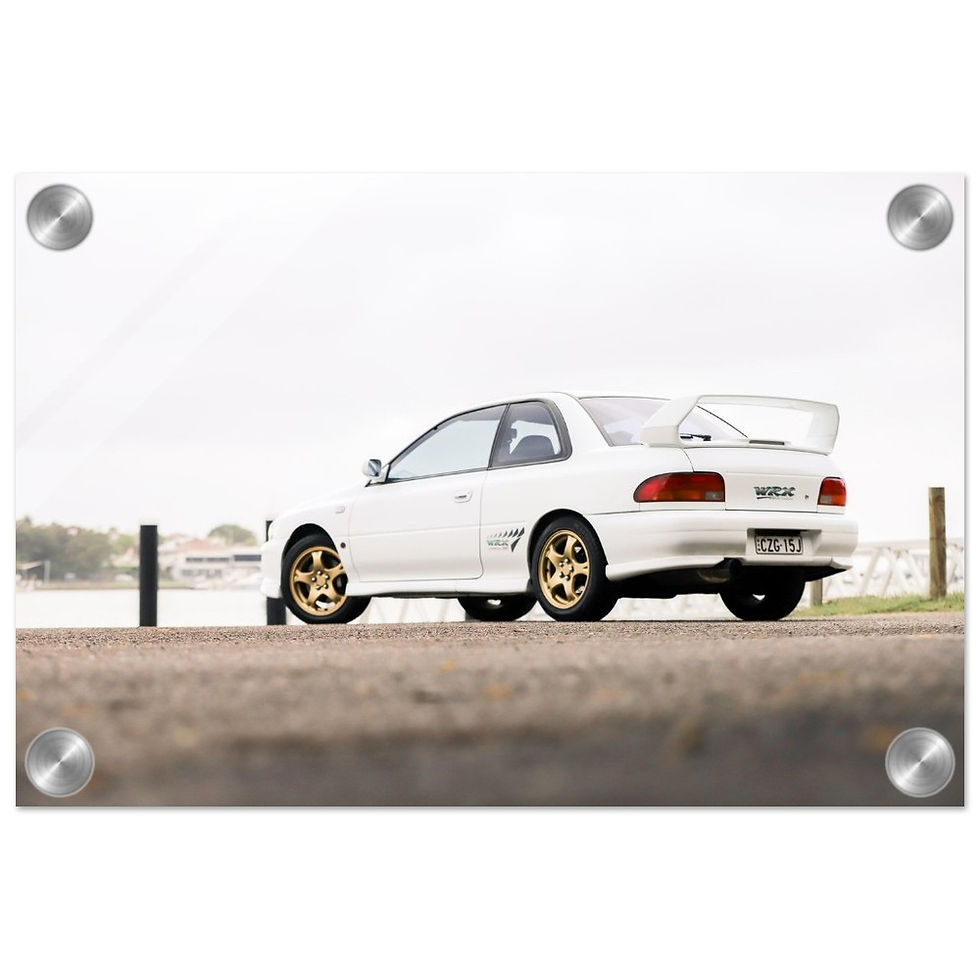 Thumbnail: Subaru Impreza WRX STi Coupe Rear  - Acrylic Print