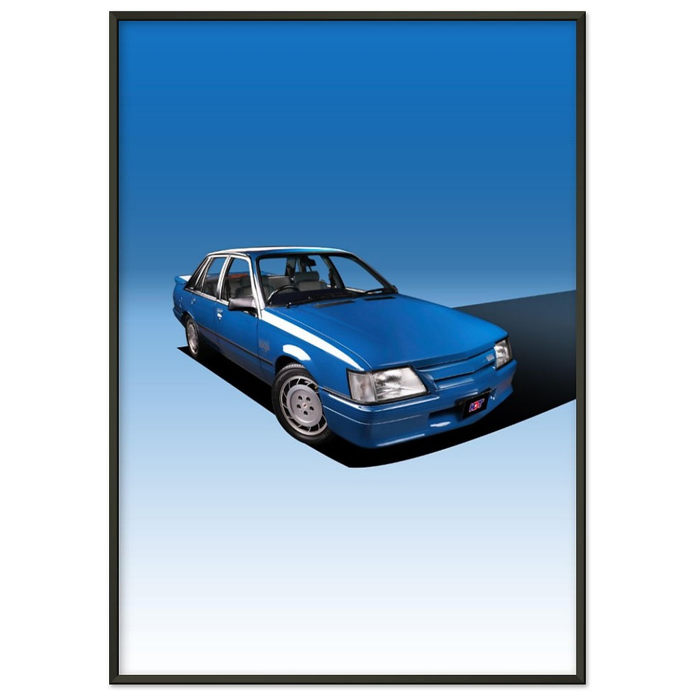 Thumbnail: Holden Commodore SS Blue Meanie - Metal Framed Poster
