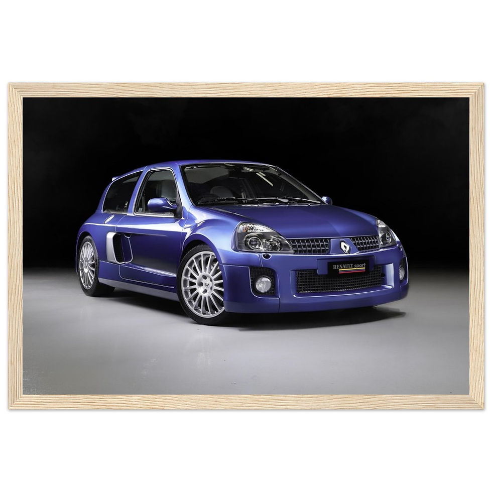 Thumbnail: Renault Clio V6 - Wooden Framed Poster
