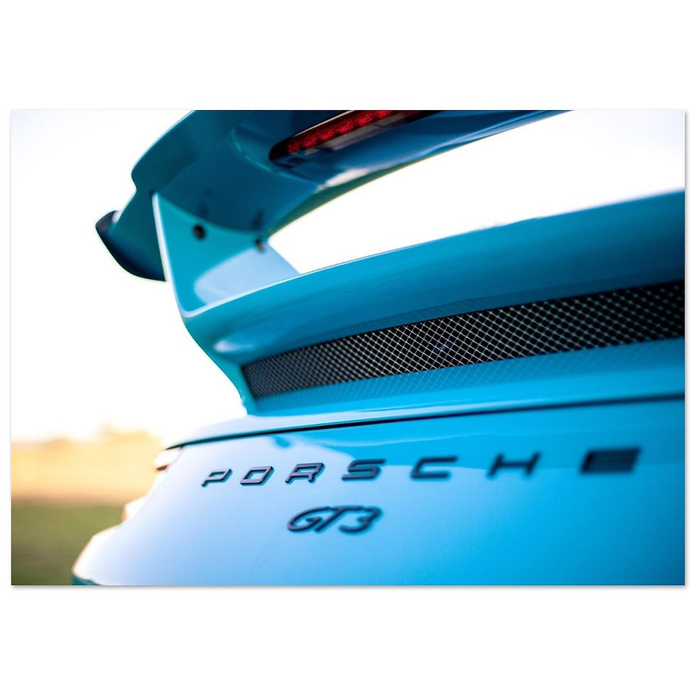 Thumbnail: Blue Porsche GT3 Wing  - Poster