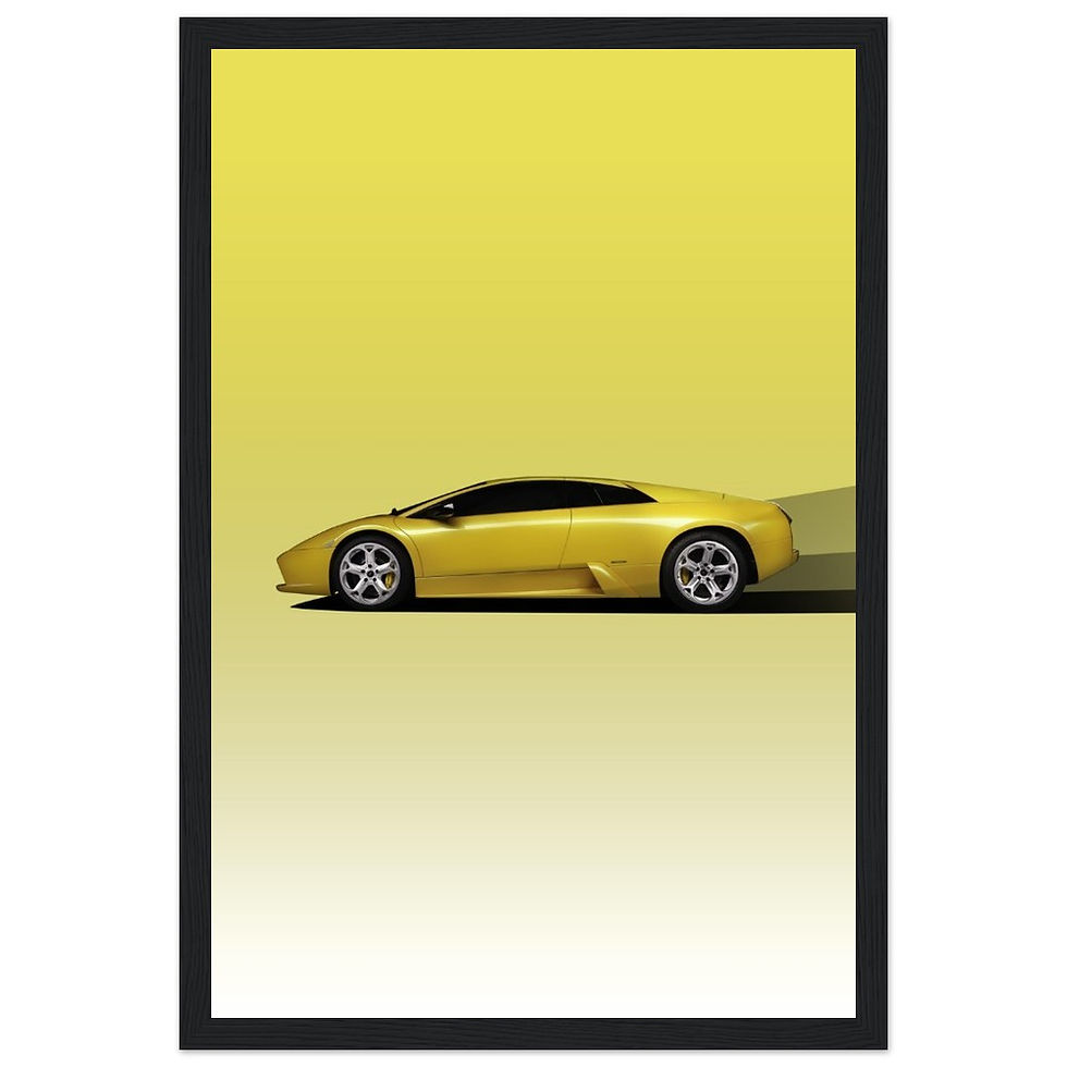 Thumbnail: Lamborghini Mucielago Side - Wooden Framed