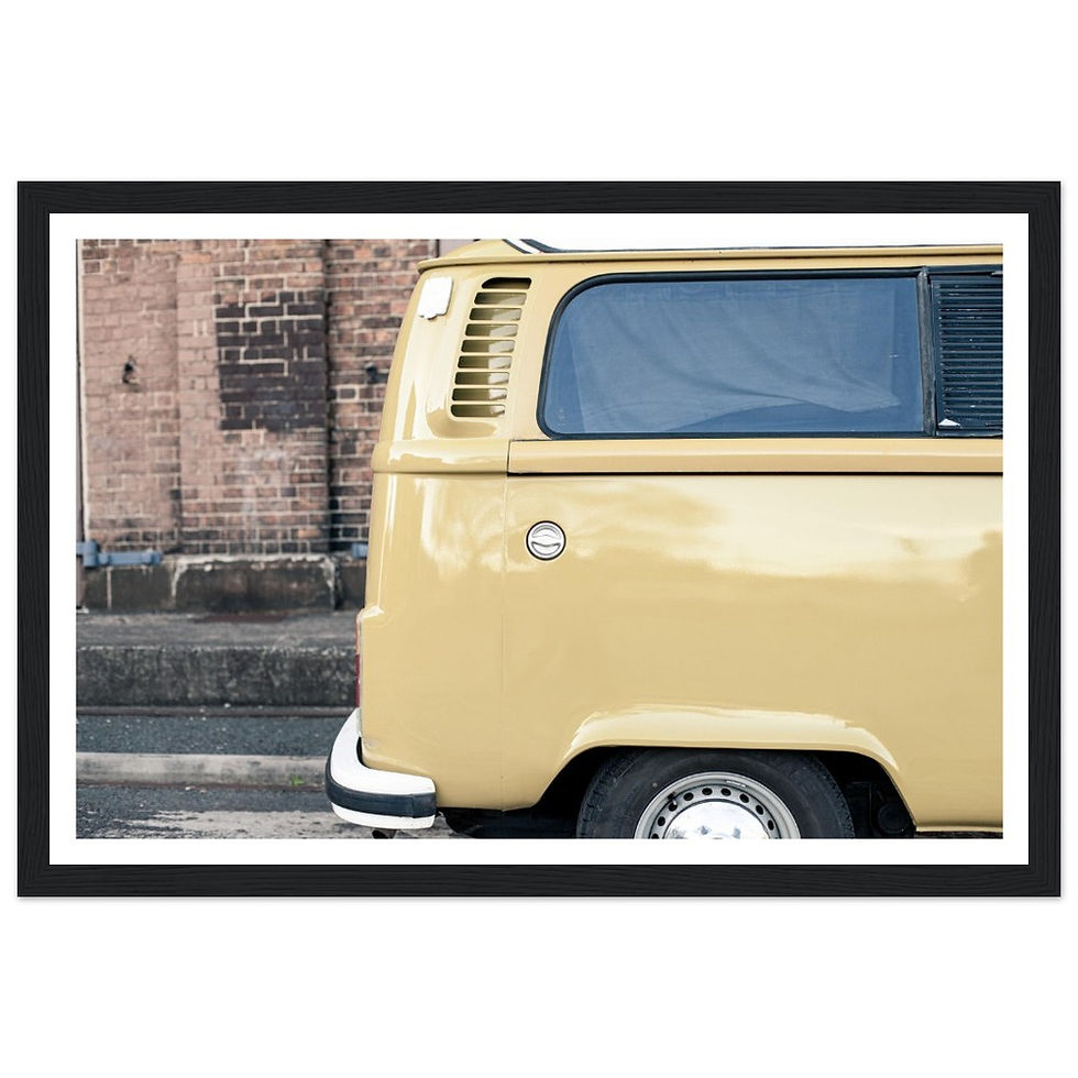Thumbnail: VW Kombi - Wooden Framed Poster