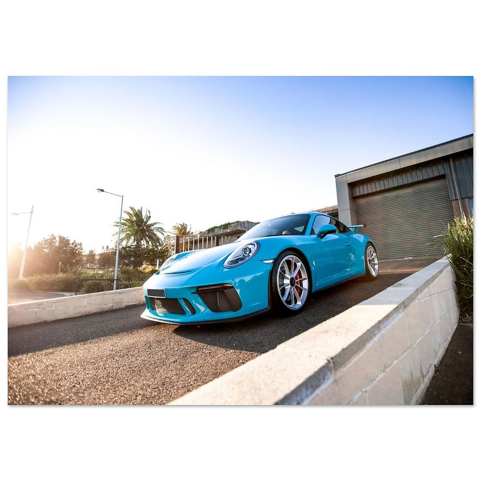 Thumbnail: Blue Porsche GT3 Hero  - Poster