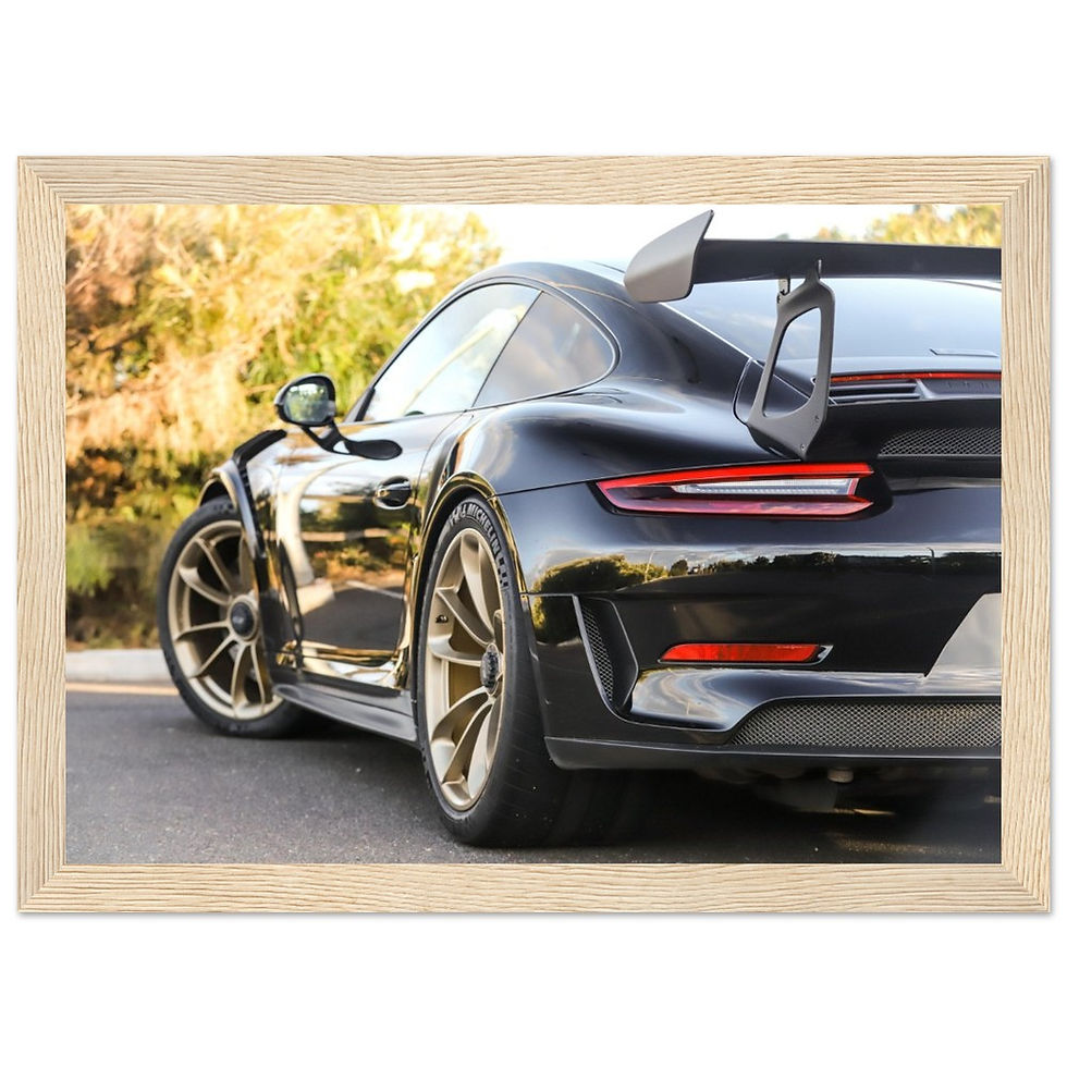 Thumbnail: Porsche GT3 RS Rear - Wooden Framed Poster