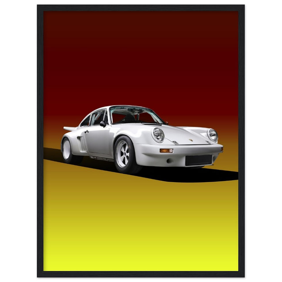 Thumbnail: Porsche 911 RSR White - Wooden Framed