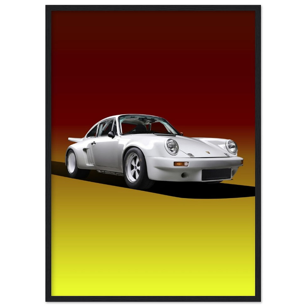 Thumbnail: Porsche 911 RSR White - Wooden Framed