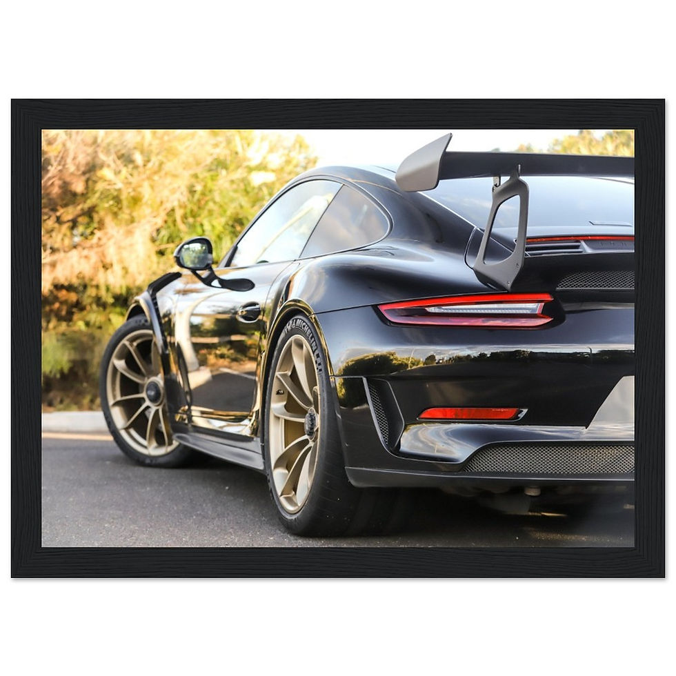 Thumbnail: Porsche GT3 RS Rear - Wooden Framed Poster