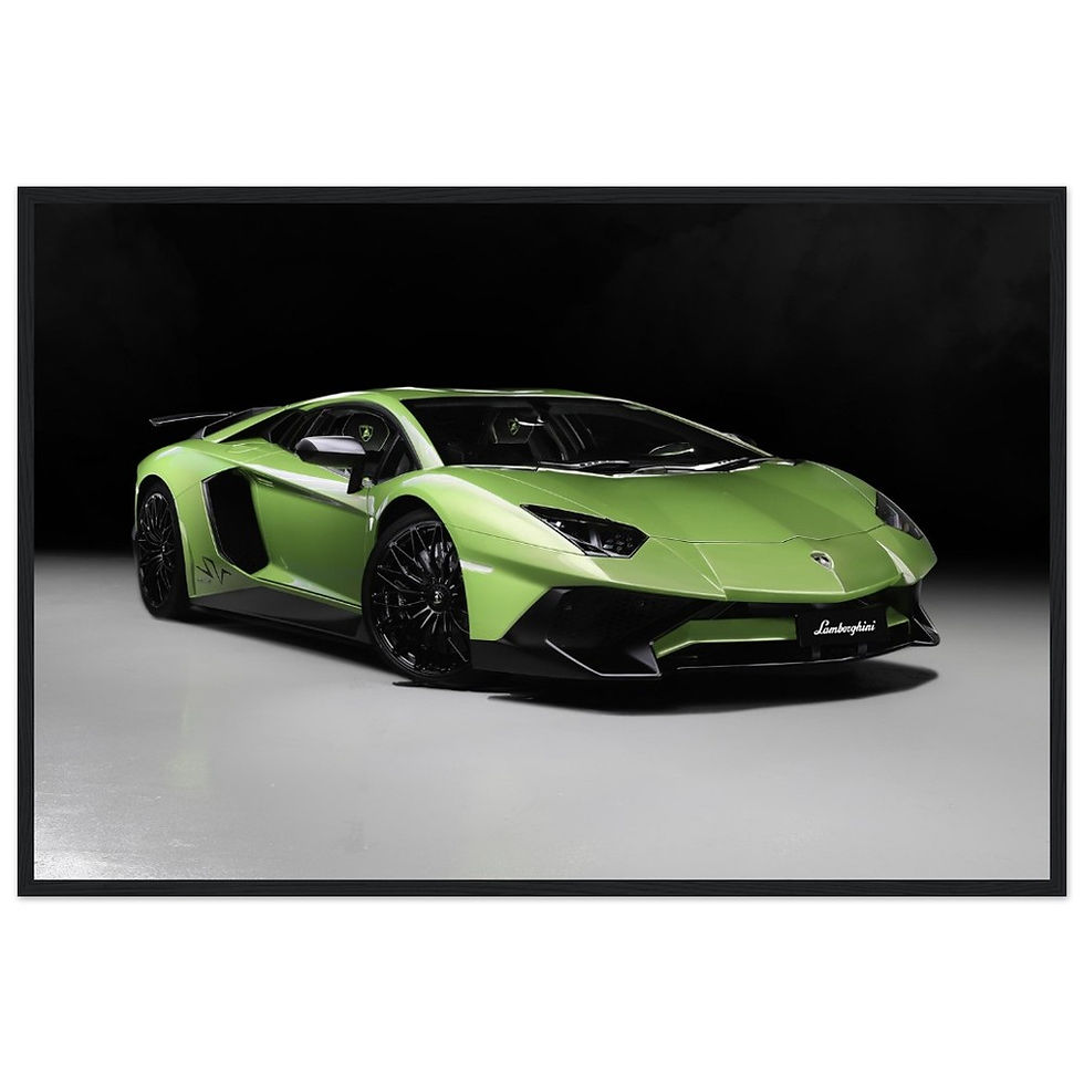 Thumbnail: Lamborghini Aventador SV - Wooden Framed Poster