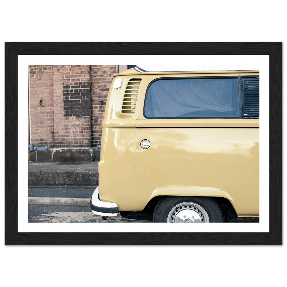 Thumbnail: VW Kombi - Wooden Framed Poster